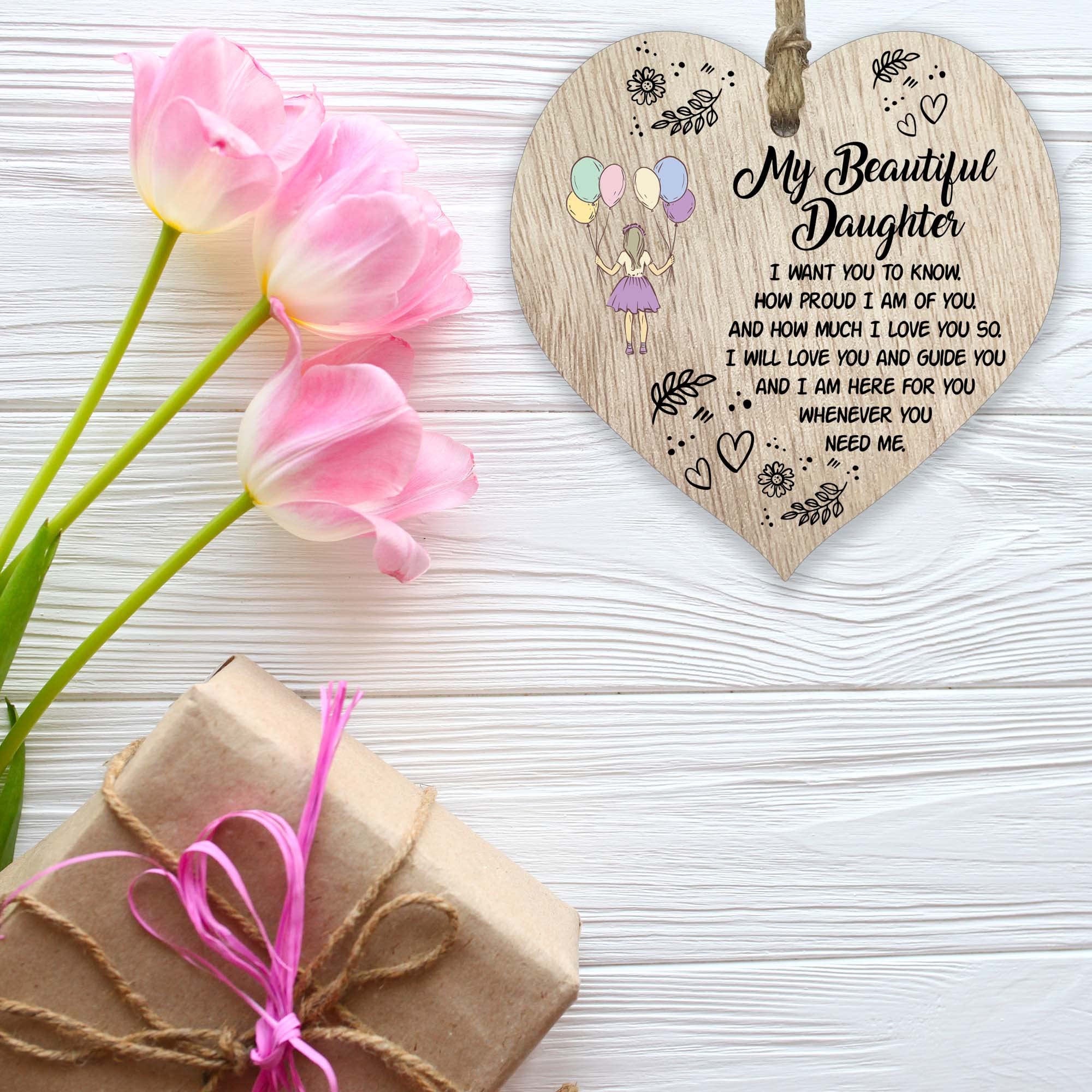 Mum & Dad to Be Gifts Hangende houten hart teken plaquette
