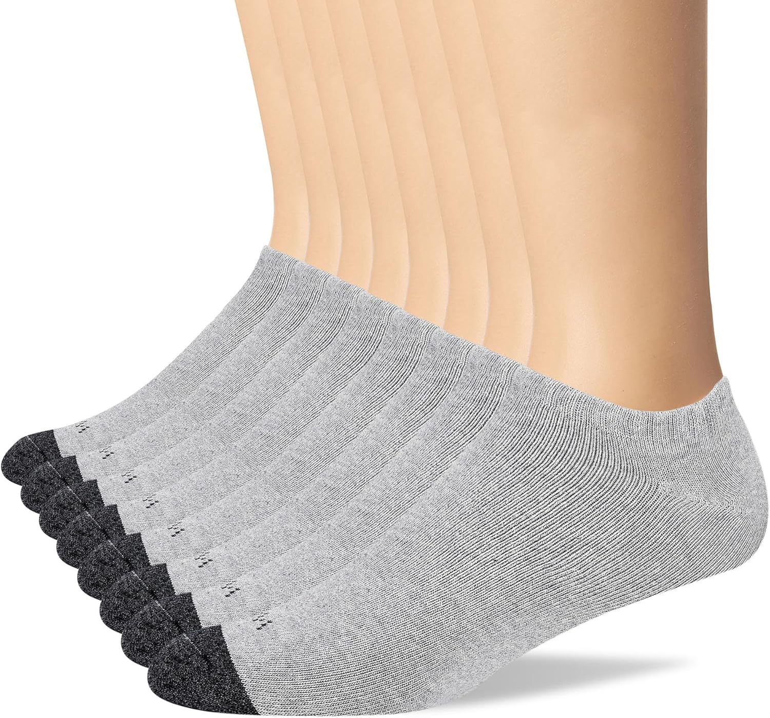 WANDER Men's Athletic Low Cut Socks 8 Pairs,Thick Cushion Running Cotton Ankle Socks for Men 9-12/12-15