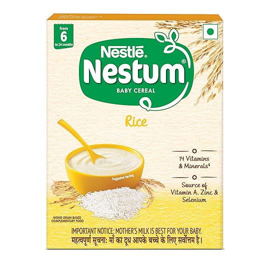 Nestl NESTUM Baby Cereal - Rice (From 6 to 24 months) - Bag-in-Box Pack, 300g