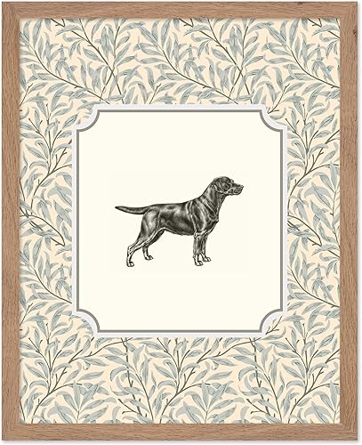 Miniatura 50 de Poster Master Impresión Vintage de Cachorro - Póster Retro de Perro - Arte Pastel - Diseño de Pared de Animal Floral - Arte Bohemio Chic -