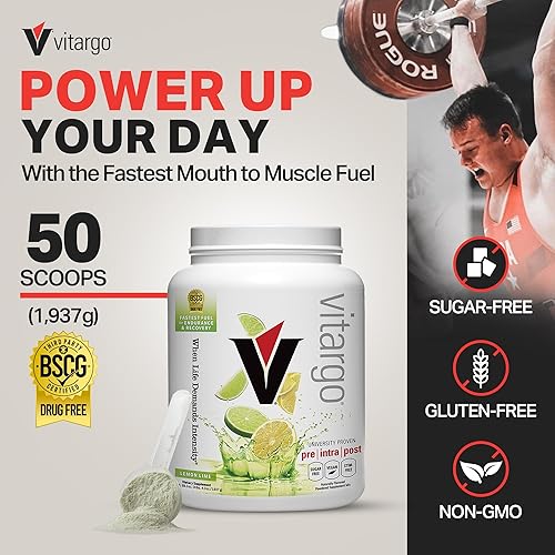 Miniatura 54 de Vitargo Polvo de carbohidratos, reposición de glucógeno muscular 2 veces más rápida, ponche de frutas de 1.7 libras, polvo de carbohidratos