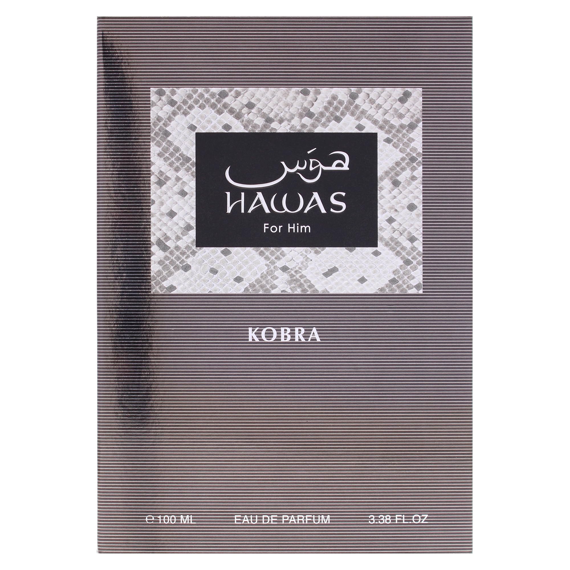 Rasasi Eau de parfum Hawas Kobra - Pour homme - 100 ml | Citrus, Spicy, Woody, Amber - Eau de parfum en flacon vaporisateur longue durée pour homme, 100 ml