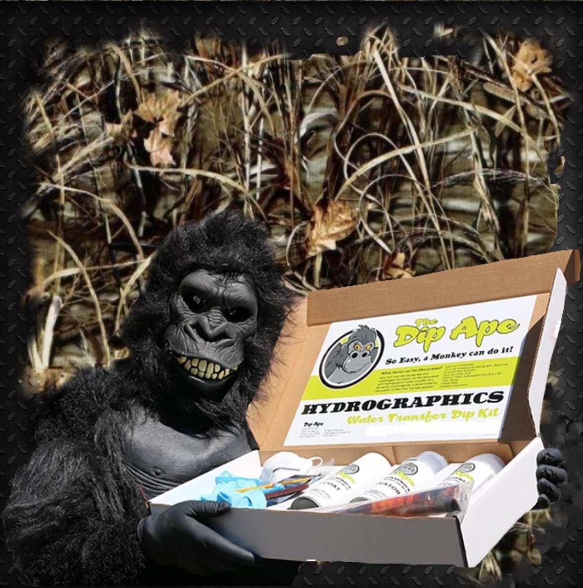 Hydrographic Film Dip Ape Grasslands Camo Hydrographic Water Transfer Hydro Dip Dipping Kit