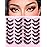 Eyelashes Natural Look Faux Mink Lashes 3D False Eyelashes Wispy Cat Eye Lashes Pack Strip Lashes by Kiromiro