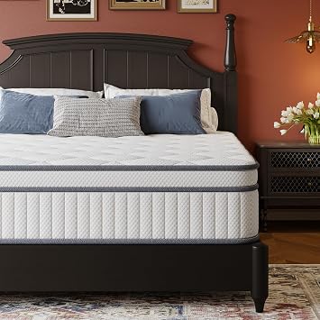 Gsleepee Full Size 12 Inch Medium Firm Hybrid Spring Mattress with Cooling Gel Memory Foam - Motion Isolation & Enhanced Support in A Box