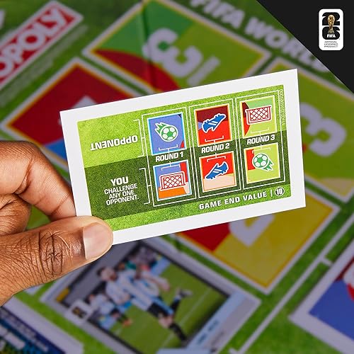 Miniatura 9 de Monopoly Panini Prizm: Juego de mesa de fútbol de la Copa Mundial de la FIFA I con Monopoly Panini Prizm FIFA World Cup 2026 Trading Cards I a