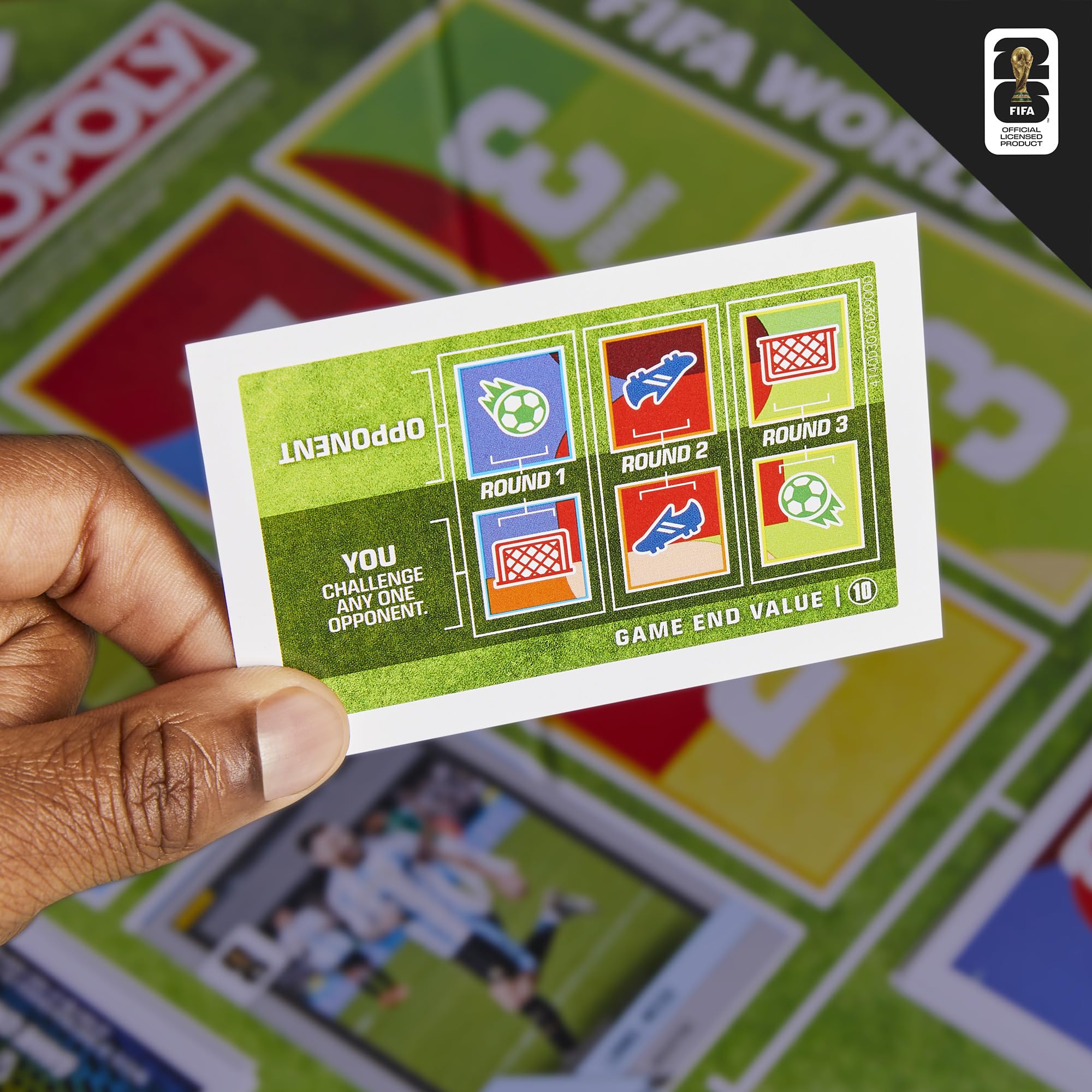 Monopoly Panini Prizm: FIFA World Cup gra piłkarska z kartami Monopoly Panini Prizm Mistrzostwa Świata w Piłce Nożnej 2026 I od 8 lat