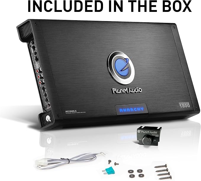 Amplificador de Auto Planet Audio AC1800.5 5 Canales 1800W miniatura 5