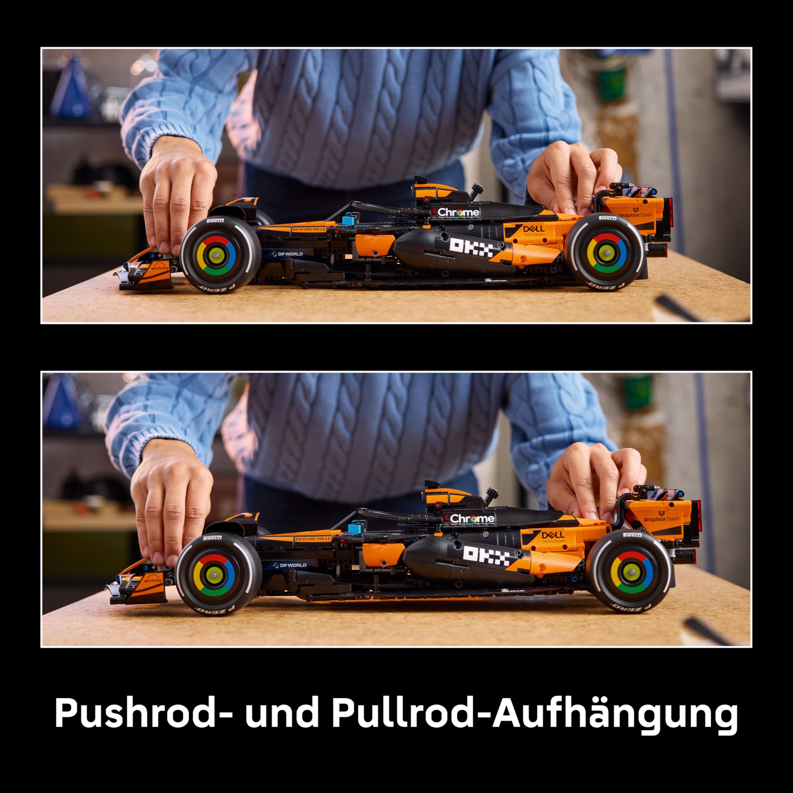 LEGO Technic McLaren MCL39 F1 Rennwagen - Modellbau für Erwachsene - Sammler Set mit V6-Motor, Di... Ansicht 5