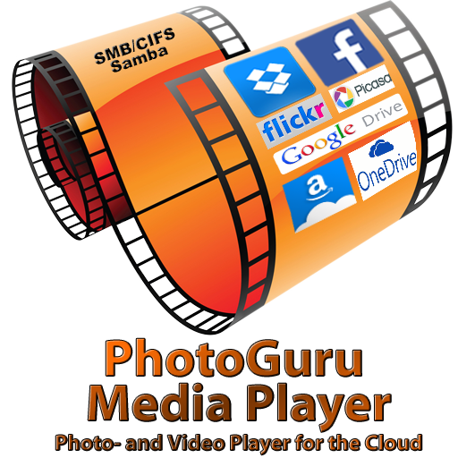PhotoGuru Media Player - Foto und Video Player für die Cloud