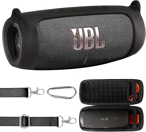 co2CREA Funda rígida y de silicona para altavoz JBL Charge 5