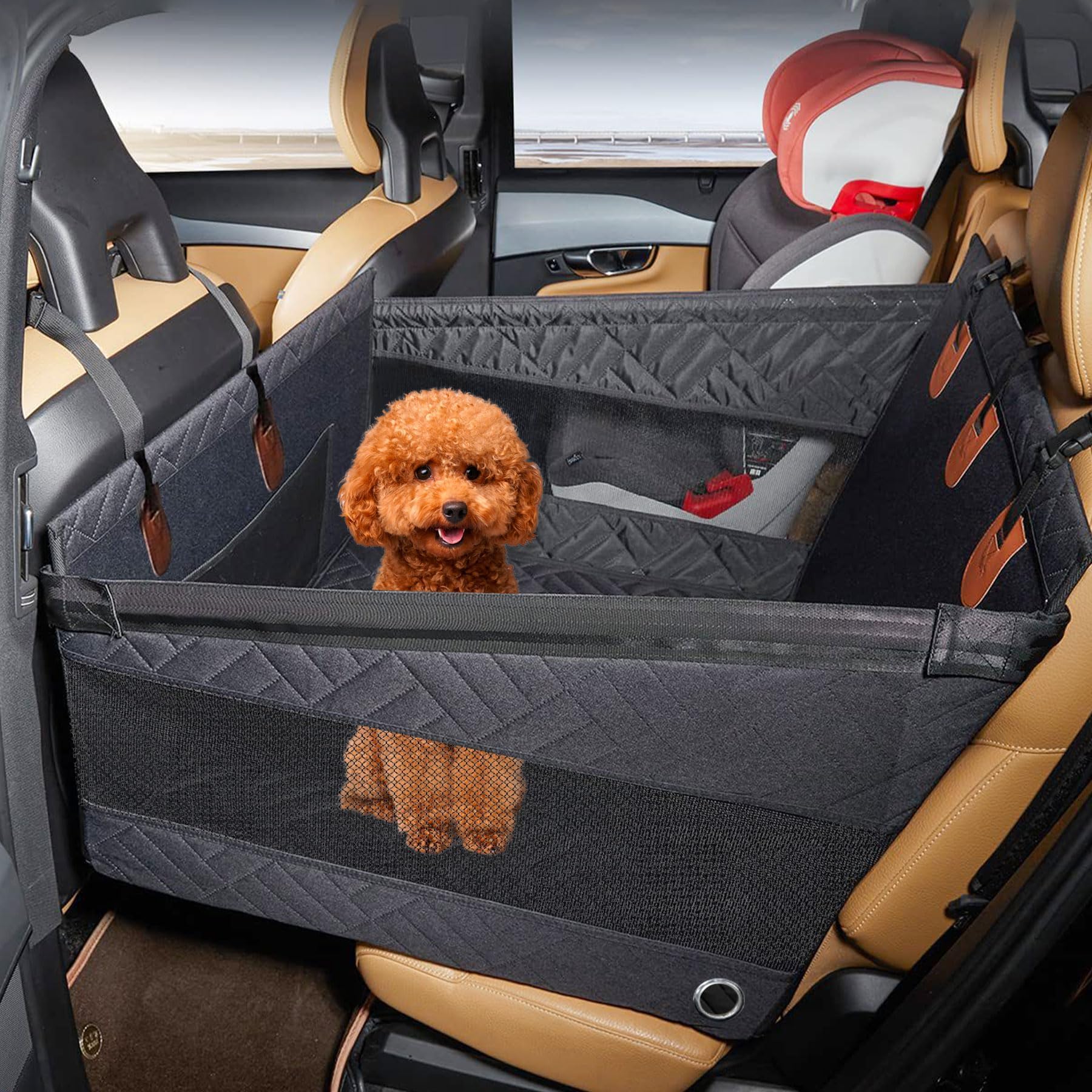 Amazon.co.jp: SONGSONG 2重の安定設計 ペットドライブシート 犬