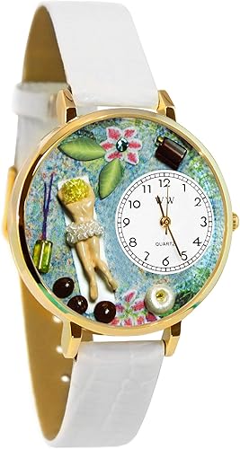 Whimsical Gifts Massage Therapist 3D Watch Gold or Silver Large Unique Fun Novelty Handmade in USA