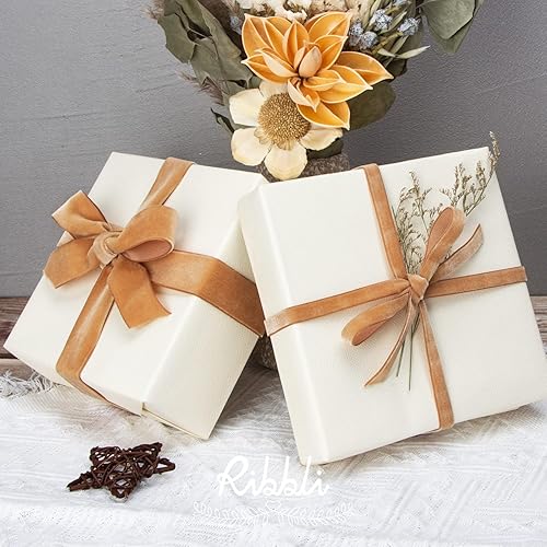 Miniatura 5 de Ribbli 2 rollos de cinta de terciopelo negro, cinta de Navidad para envolver regalos, decoración del árbol de Navidad, decoración del hogar,