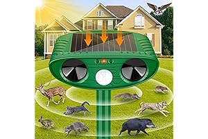 Yard Sentinel Ultrasonic Repeller: Keep Critters Away with Solar-Powered Pest Control