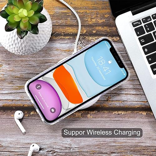 Miniatura 6 de MZELQ Compatible con iPhone 13 (6,1 pulgadas), soporte para tarjeta de protección de cámara para iPhone 13 + protector de pantalla, ranura para