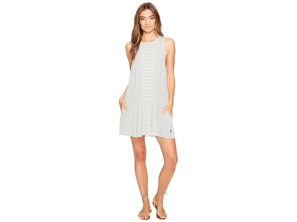 

RVCA Sucker Punch Stripe Dress (Vintage White) Women's Dress
