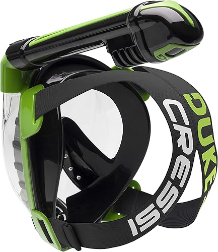 Miniatura 4 de Cressi Máscara facial completa de esnórquel para adultos  Amplia vista clara, sistema antivaho  Duke Dry diseñada en Italia calidad desde 1946