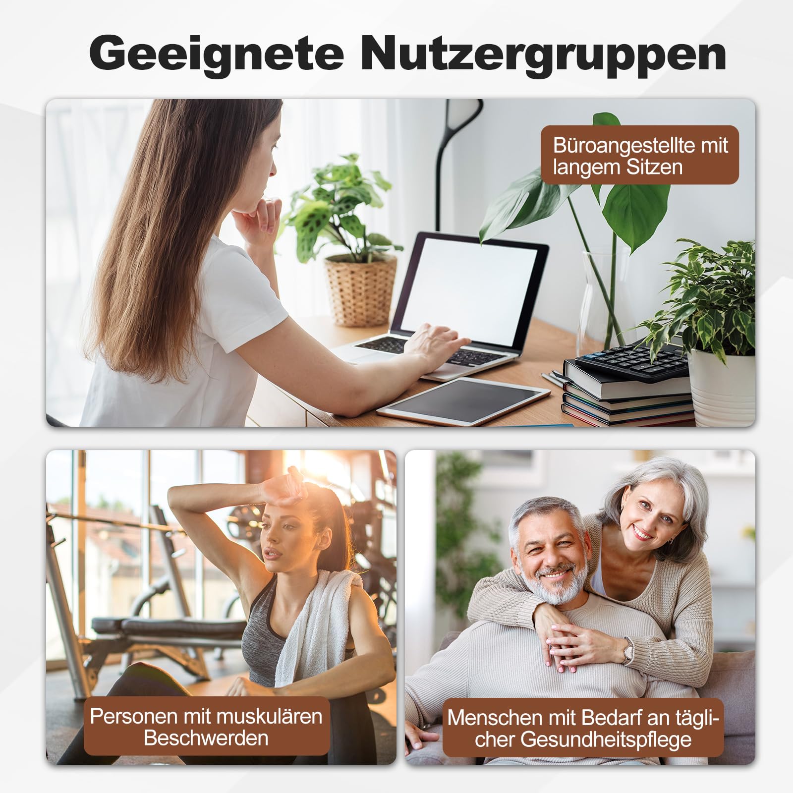 Heiz- und Massagemodi