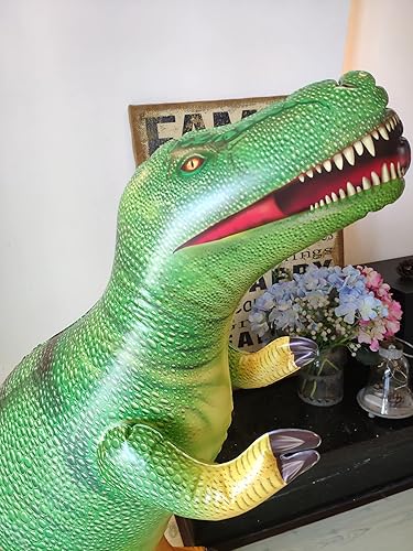 Miniatura 5 de HOHQB Juguetes inflables de dinosaurio jurásico para fiestas de cumpleaños, globos de dinosaurio grandes inflables para decoración de fiesta para