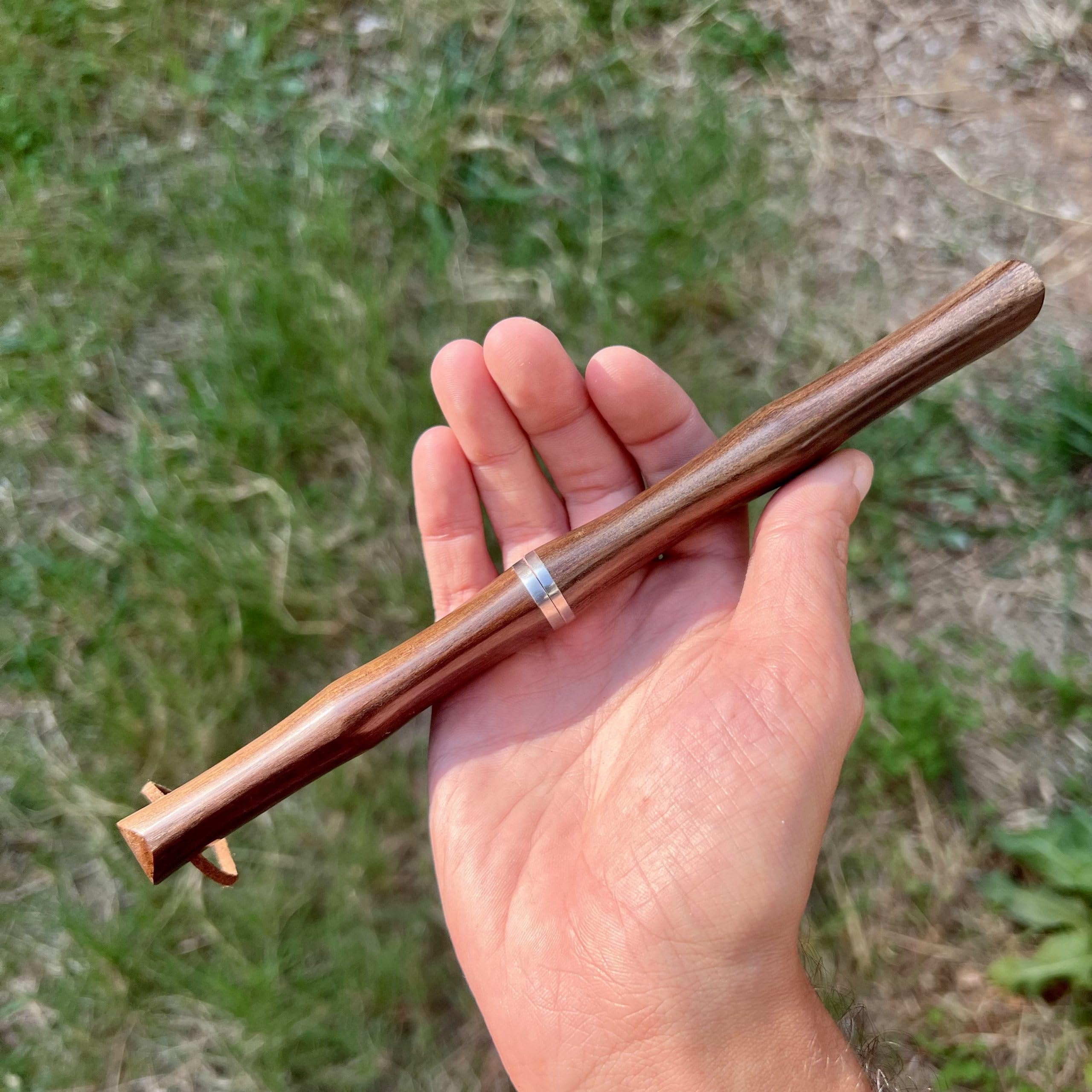 Couteau Damas Tanto Camping Lame Fixe Acier Damascus Style Japonais Manche Intégral Bois Collection Custom Cadeau Homme Suminagashi VG10 forge artisanat tranchant camping exterieur