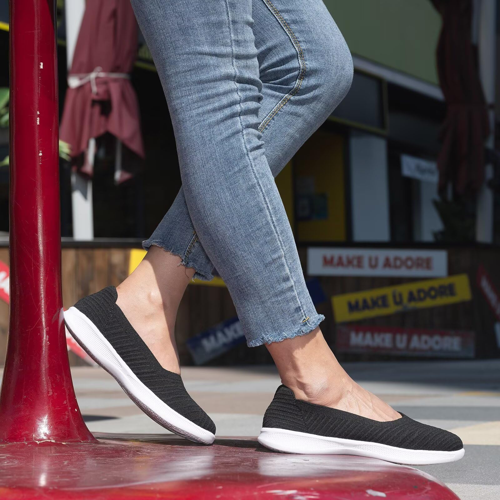 konhill Ballerines Femmes Mocassins Confortables Loafers - Décontractées Plates Habillées Slip on Chaussures