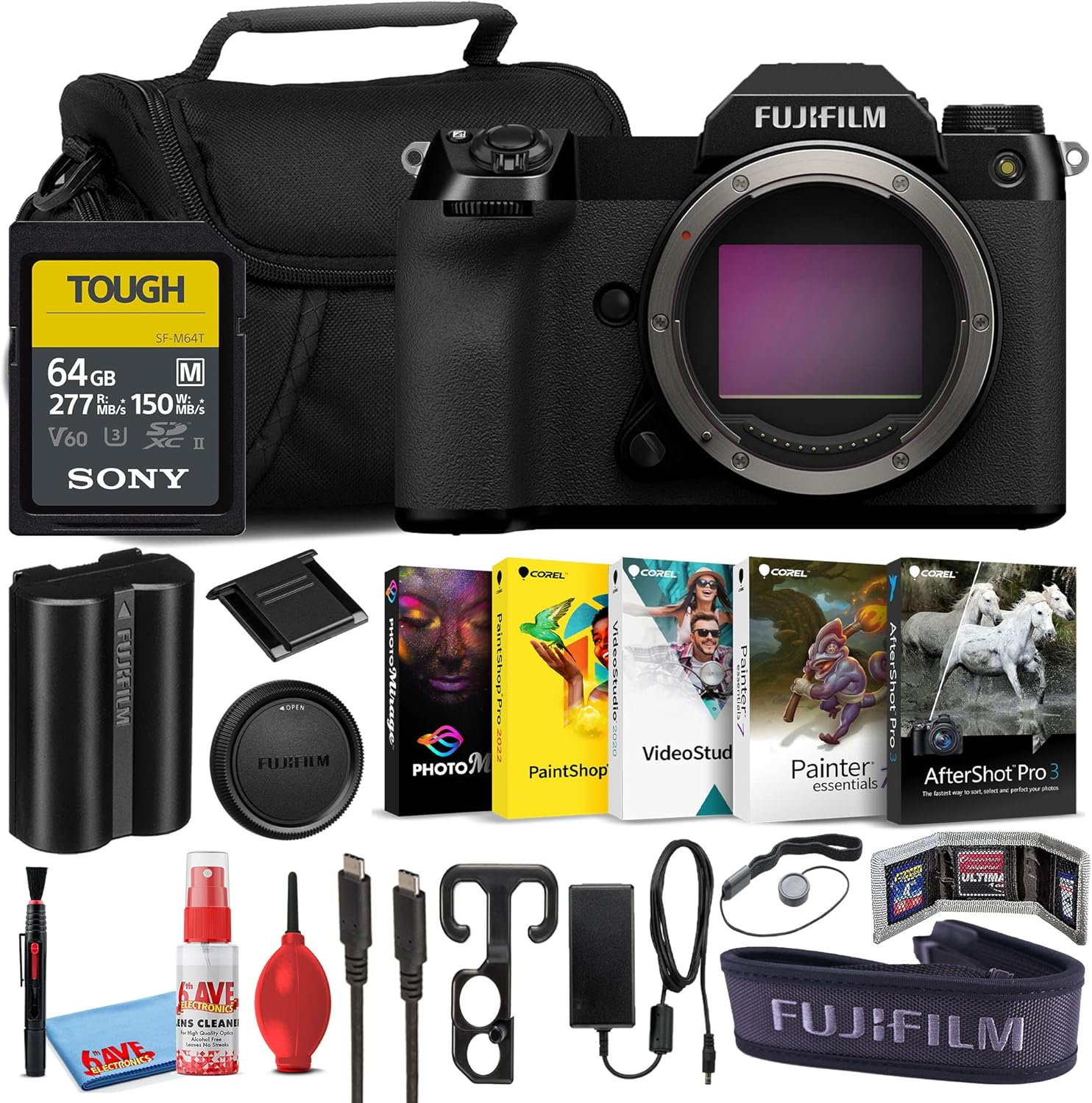 Fujifilm GFX 100S Medium Format Mirrorless Digital Camera
