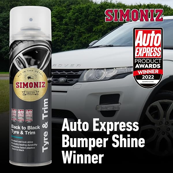 Simoniz SAPP0189A Back to Black Tyre & Trim Shine, 500ml, Black,1 - 3
