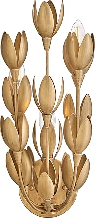 Hinkley Flora Medium Sconce, Burnished Gold