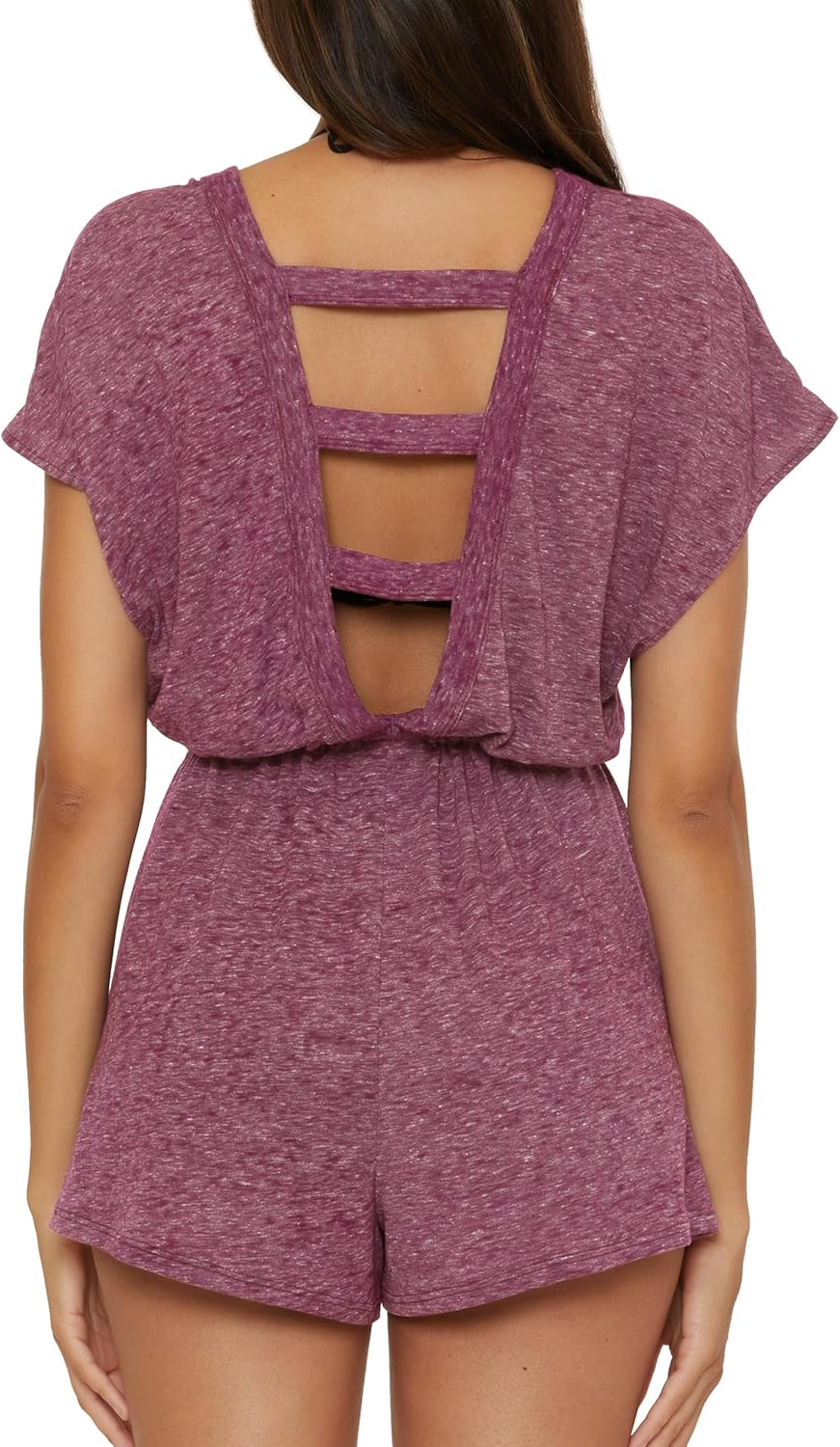 BECCA Women's Beach Date Romper, V-neck, Casual, Beach Cover Ups for Women