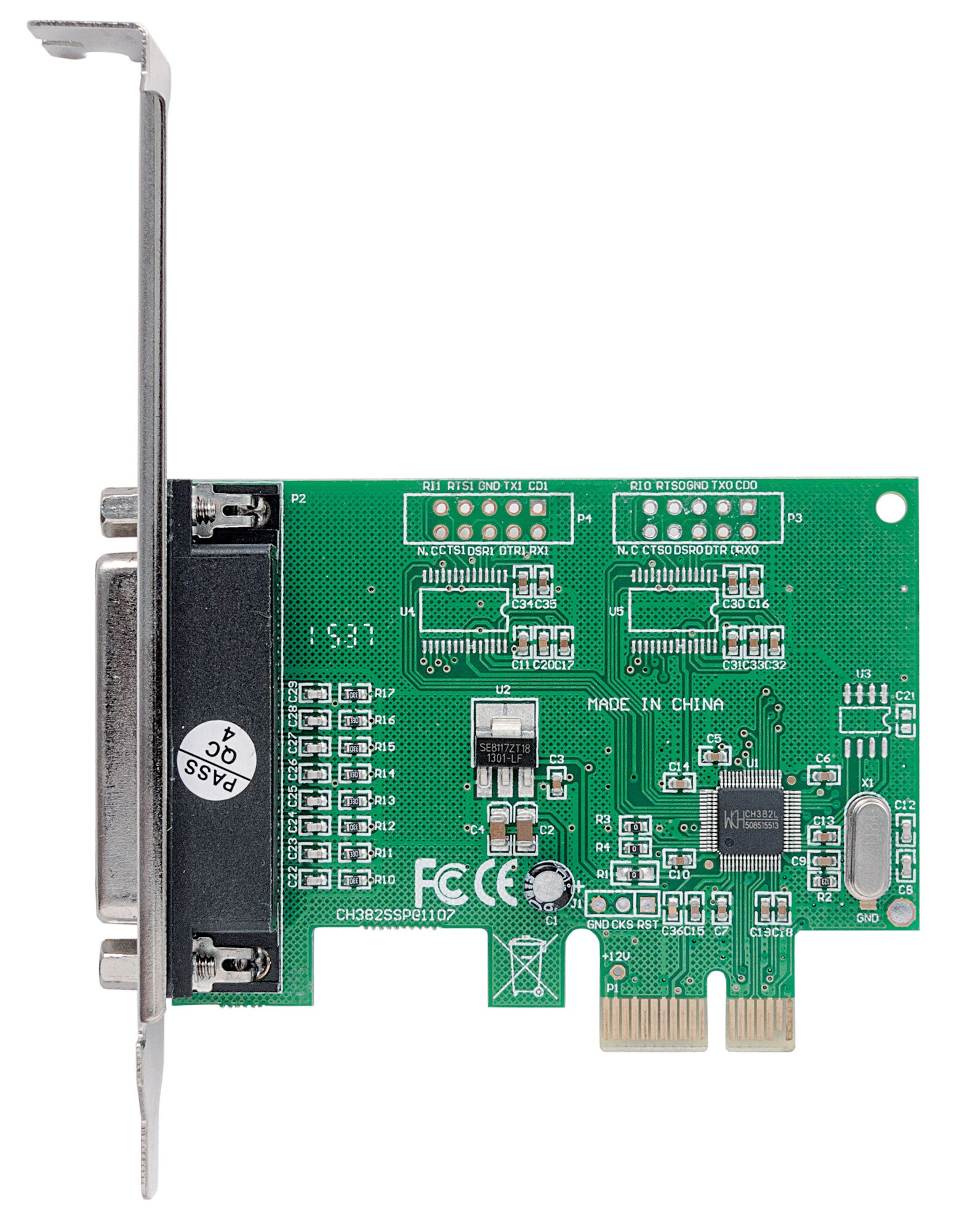 Manhattan 152099 Carte PCI Express parallèle (Un Port/IEEE 1284 DB25 pour X1/X2/X4/X8/X16)
