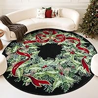 Vista 15 de U'Artlines - Alfombra de pasillo navideña 2x6 pies, alfombra de cocina estilo granja, lavable, antideslizante, alfombra de área para cocina