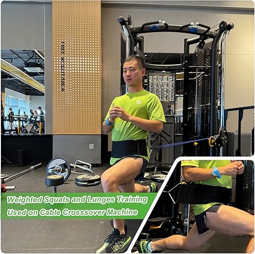 Miniatura 4 de Cinturón de asistencia para dominadas, cinturón de accesorios multiusos, correa de accesorios para máquina de cable, para gimnasios en casa,