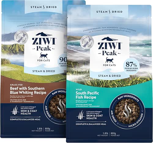 Bundle of ZIWI Peak Steam & Dried Cat Food –