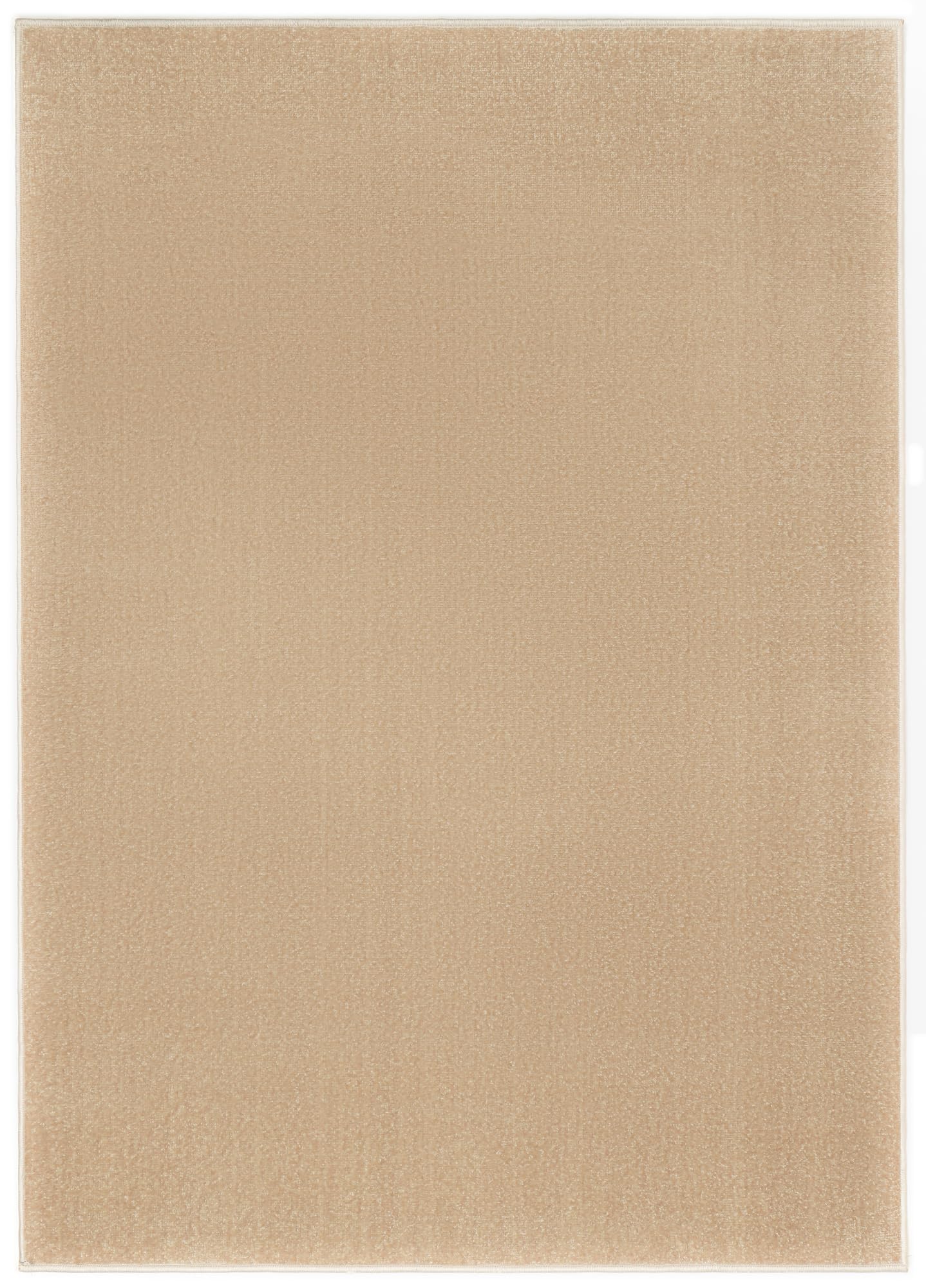 TAPISO Mono Tappeto da Esterno Beige a Tinta Unita Resistente alle Intemperie per Patio Balcone Terrazza e Giardino Facile da Pulire UV Oeko Tex Certificato Design Moderno 160 x 220 cm