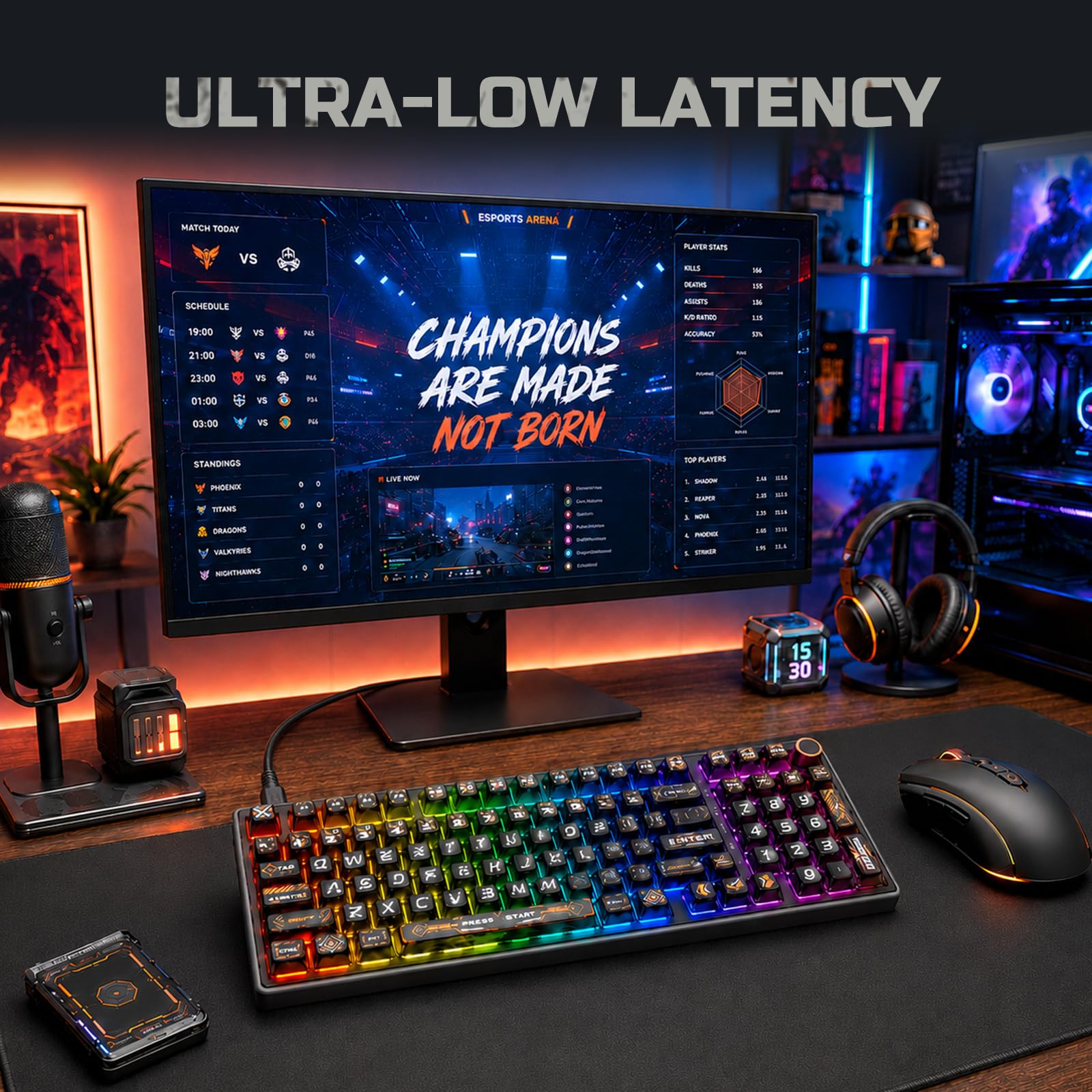 Amazon | RK ROYAL KLUDGE R98 Pro 有線メカニカルキーボード RGB PC