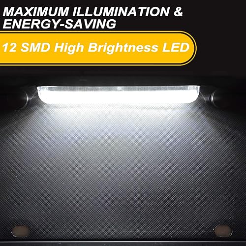 Miniatura 3 de Sufilux Marco de matrícula de ajuste universal extremadamente brillante luces LED para placa de matrícula iluminación para automóvil camión SUV