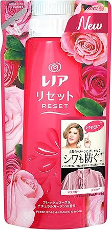 Amazon レノア リセット 柔軟剤 衣類のダメージケア フレッシュローズ ナチュラルガーデン 詰め替え 480ml レノア ドラッグストア