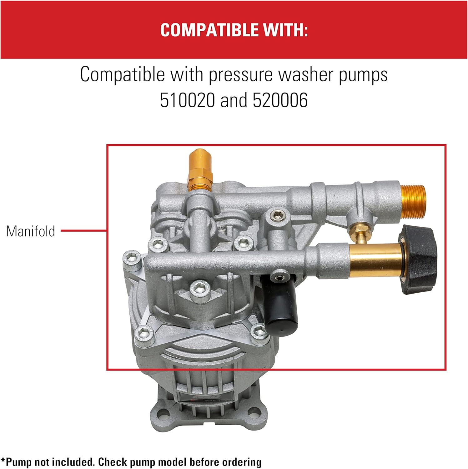 SIMPSON Cleaning 7108366 Manifold Replacement Kit Multi & Cleaning Morflex Series 3300 PSI Pressure Washer Hose, Cold Water Use, 1/4 Inch Inner Diameter, 25 Feet