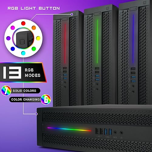 Miniatura 2 de HP Elite RGB Gaming Computer Intel i5 (3.6 Ghz Turbo) GeForce GT 1030 (2 GB) GPU 16 GB DDR4 RAM 500 GB SSD + 1 TB 5G-WiFi + Bluetooth Win 10