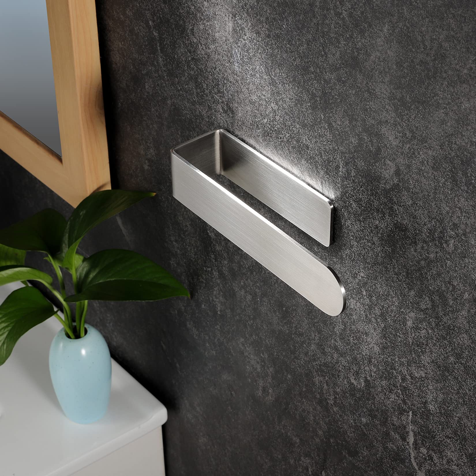 YIGII Portasciugamani Adesivo - Anello Porta Asciugamani in Acciaio Inox Porta Salviette per Bagno e Cucina