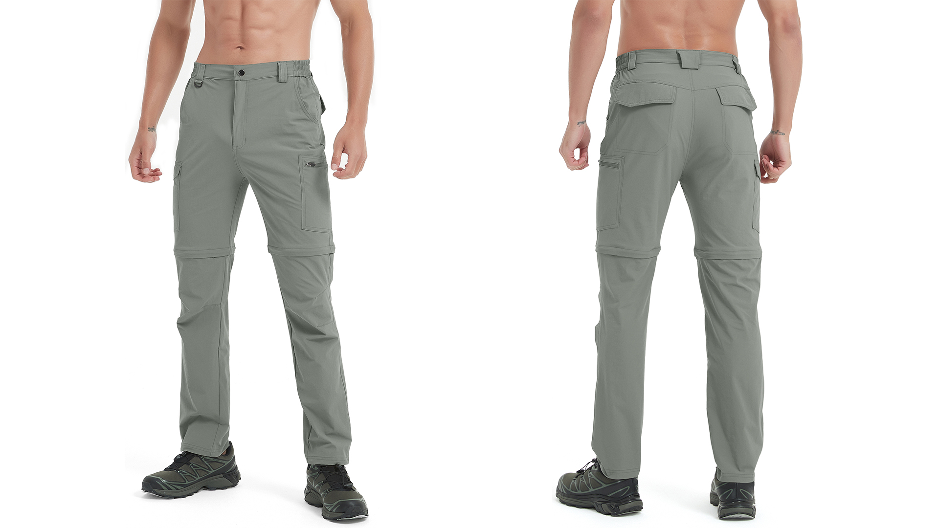 【KISHIDAMIKI】convertible trousers Amazon.com: Men's Hiking Pants Convertible Zip Off