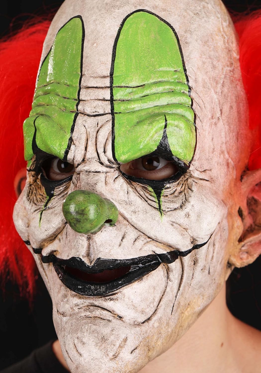 Fun Costumes Immortal Masks Gigglez The Clown Latex Halloween Mask for Adults, Full Head Realistic Scary Clown Halloween Masks - Image 5