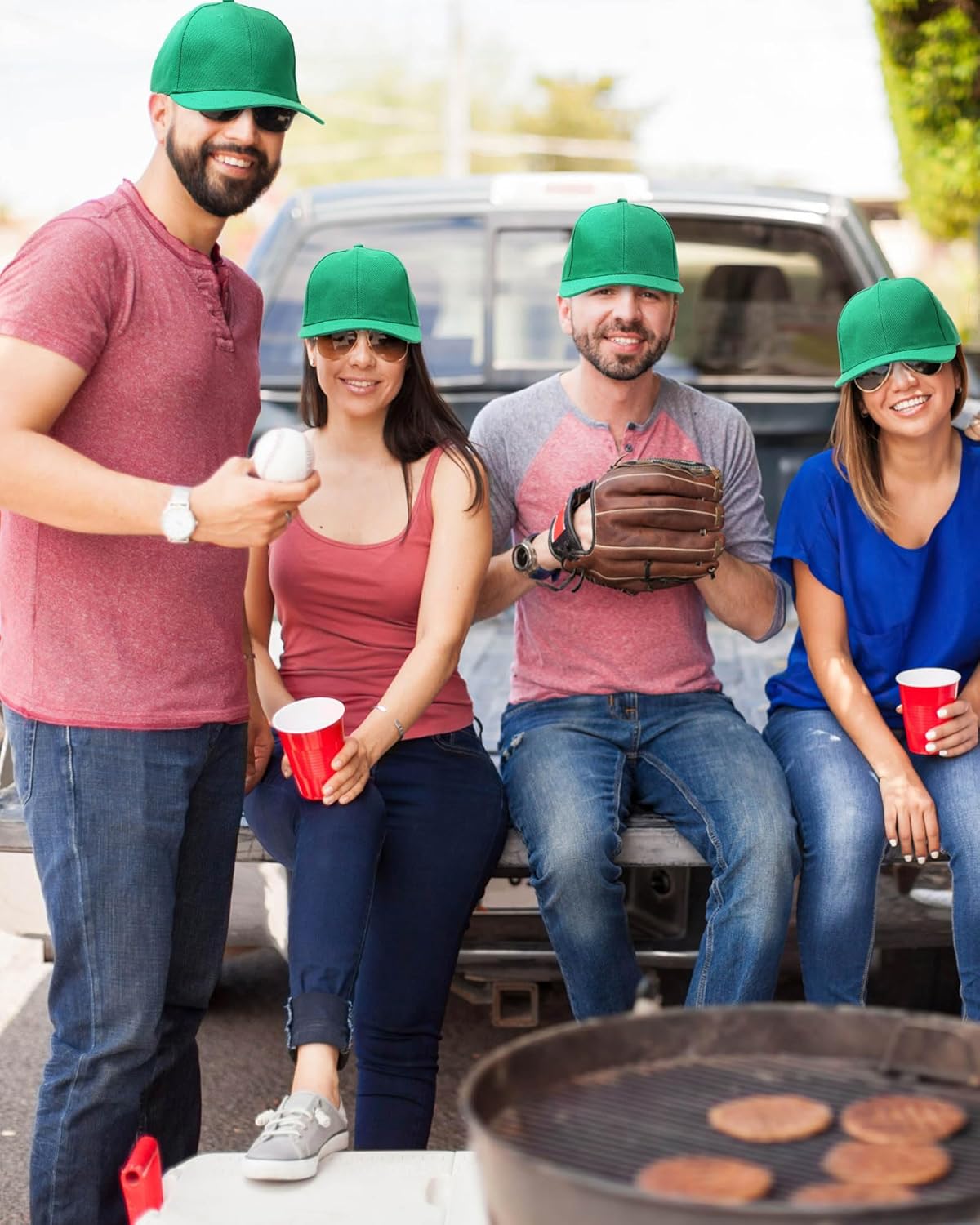 Handepo 24 Pcs Blank Baseball Cap Adjustable Back Strap Plain Blank Camouflage Hat Unisex Baseball Cap for Trucker Men Women - Image 5