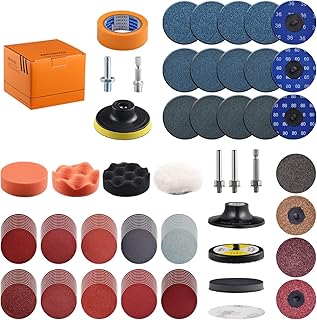 133 Pack 3 Inch Sanding Discs for Drill Polishing Die Grinder Attachment Variety Kit with 5/16" and 1/4" Shanks Sanding Pads Includes 36-3000 Grit