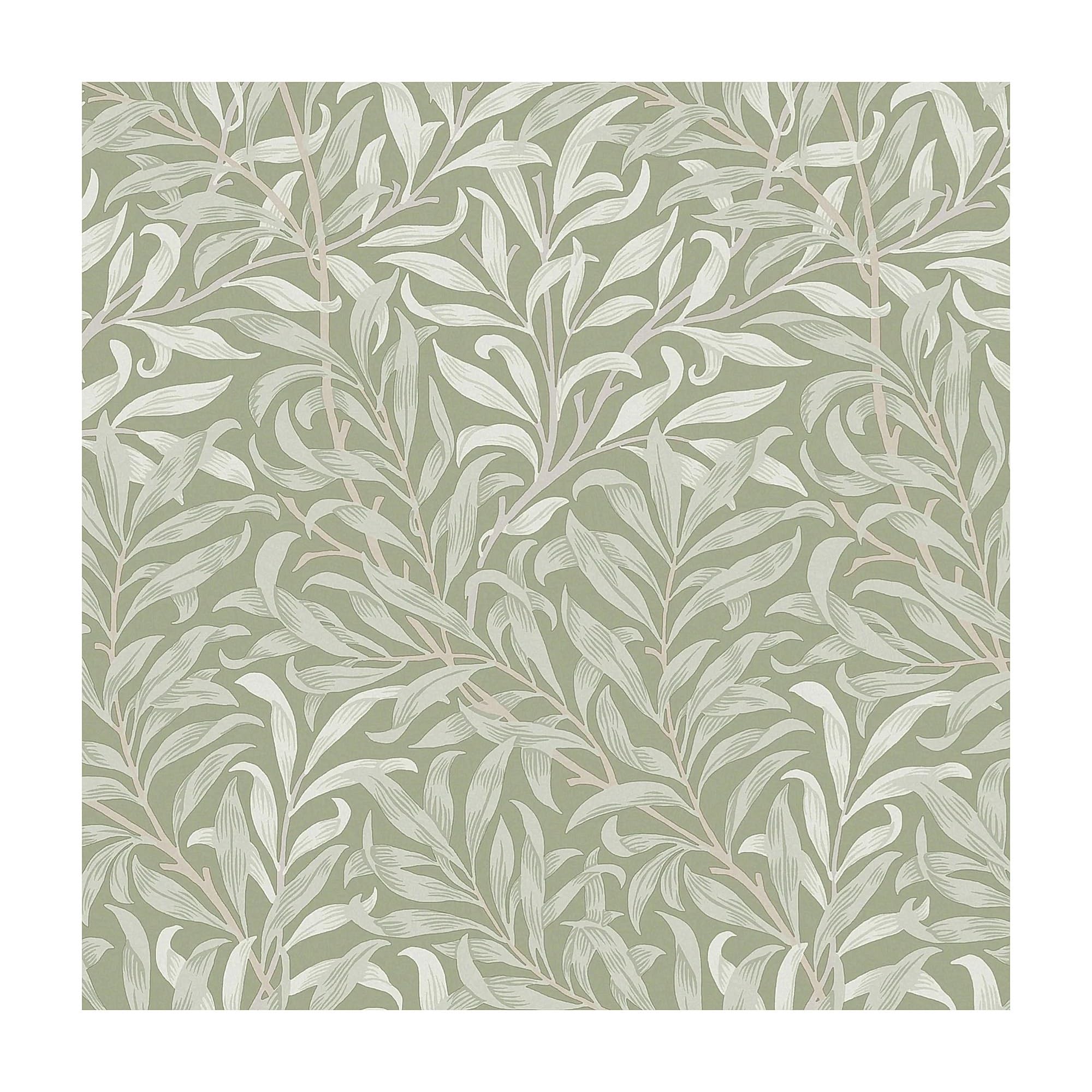 William Morris At Home Green Willow Bough Tree Wallpaper, Sage  x  x 