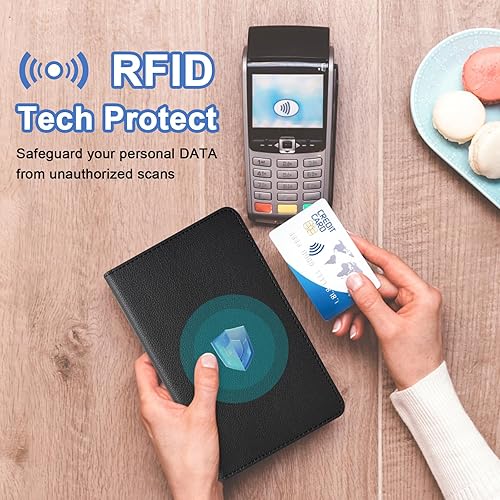 Miniatura 62 de RSAquar Libreta de servidores con bolsillo con cremallera, libros de cuero de primera calidad para camarera, cartera para camarera, delantal