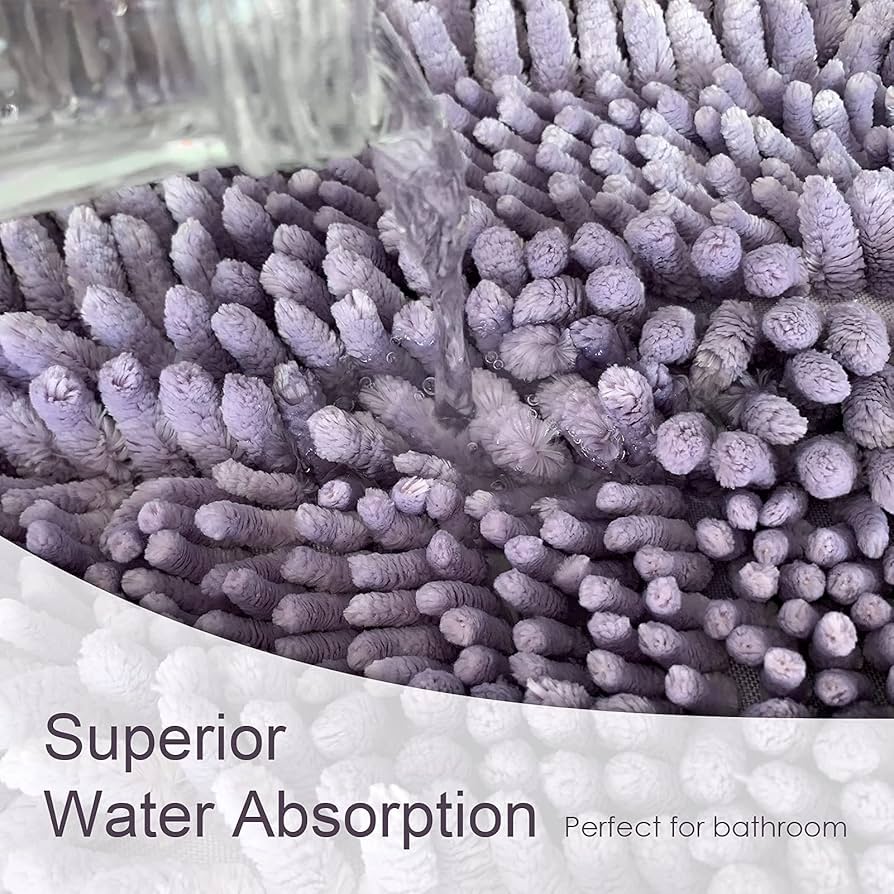 Amazon.com: Purple Bathroom Rugs Sets 3 Piece, Super Absorbent