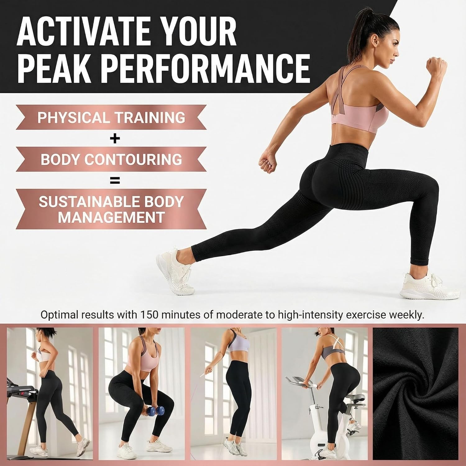 Resistance Band Leggings 3D Anti Cellulite Celsior Compression Butt Lifting Leggings for Women Plus Size Work Out Yoga Pants - Image 6