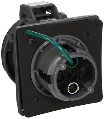 Hubbell Wiring Device-Kellems Pin and Sleeve Receptacle, 100A, 125/250V, Grey (M4100R12)